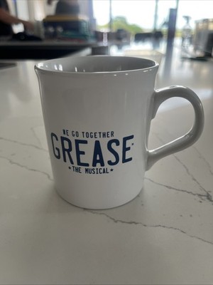 Seltene Grease The Musical London Theater Tasse Rydell High Sammlerstück. Ideales Geschenk. 