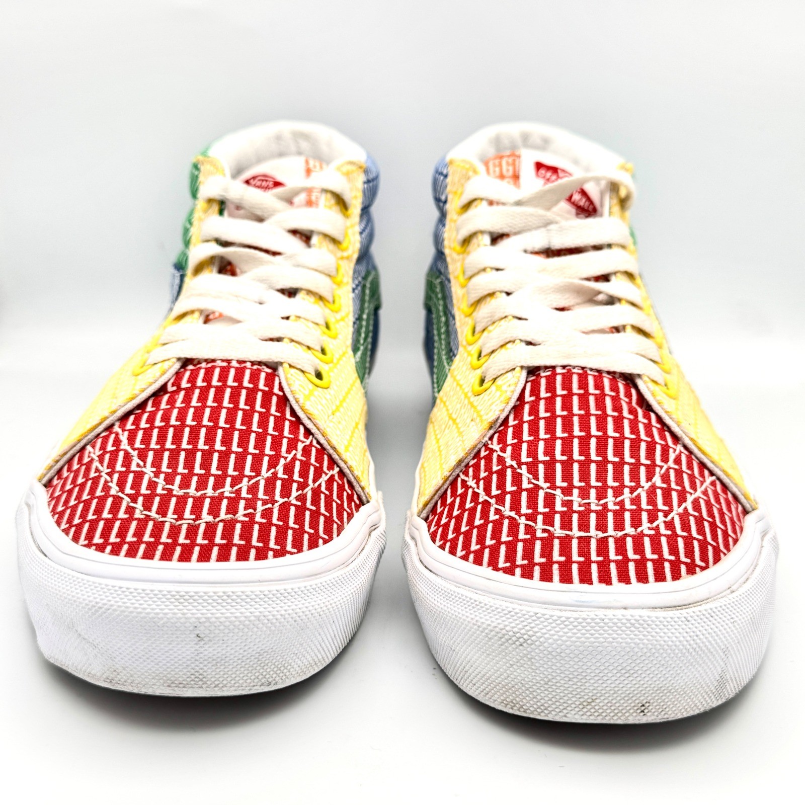 Vans Sk8-Mid Pride Patchwork Multicolor Alphabet … - image 2