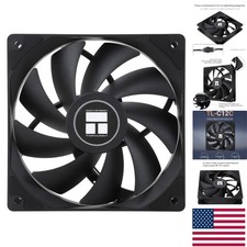 High Performance 120mm PWM CPU Fan with S-FDB Bearings - Low Noise, 1550RPM