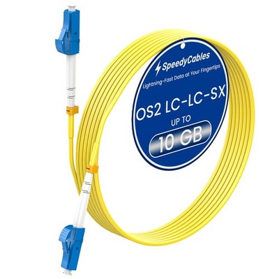 OS2 LC To Fiber Patch Cable 1M 3ft 1G 10Gb 9/125um SIMPLEX LC/UPC SMF