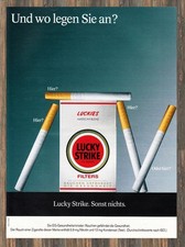 Lucky Strike - Reklame Werbeanzeige Original-Werbung 2000 (2)