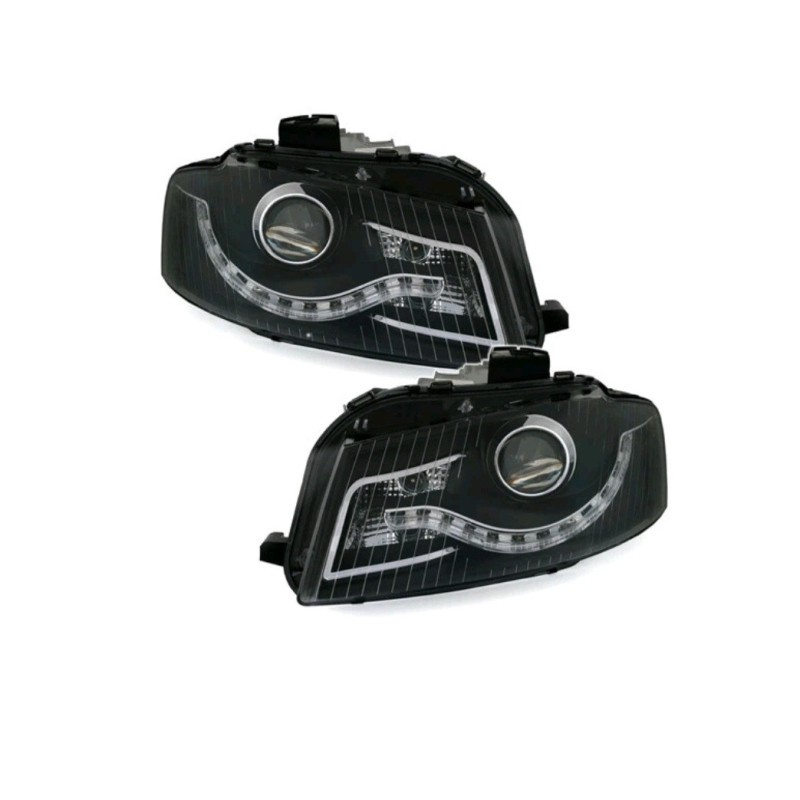 Feux avant LED Audi A3 8P 2003-2008 optiques de rechange noir