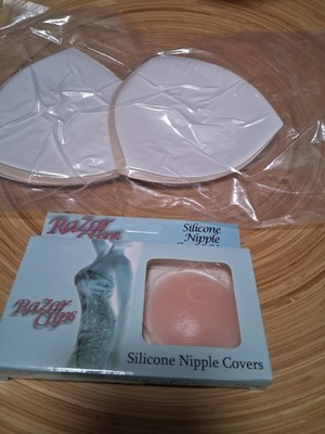 Bra Insert/Silicone Nipple Cover Bundle Summer Must Haves M/L C/D Cup New In Pkg