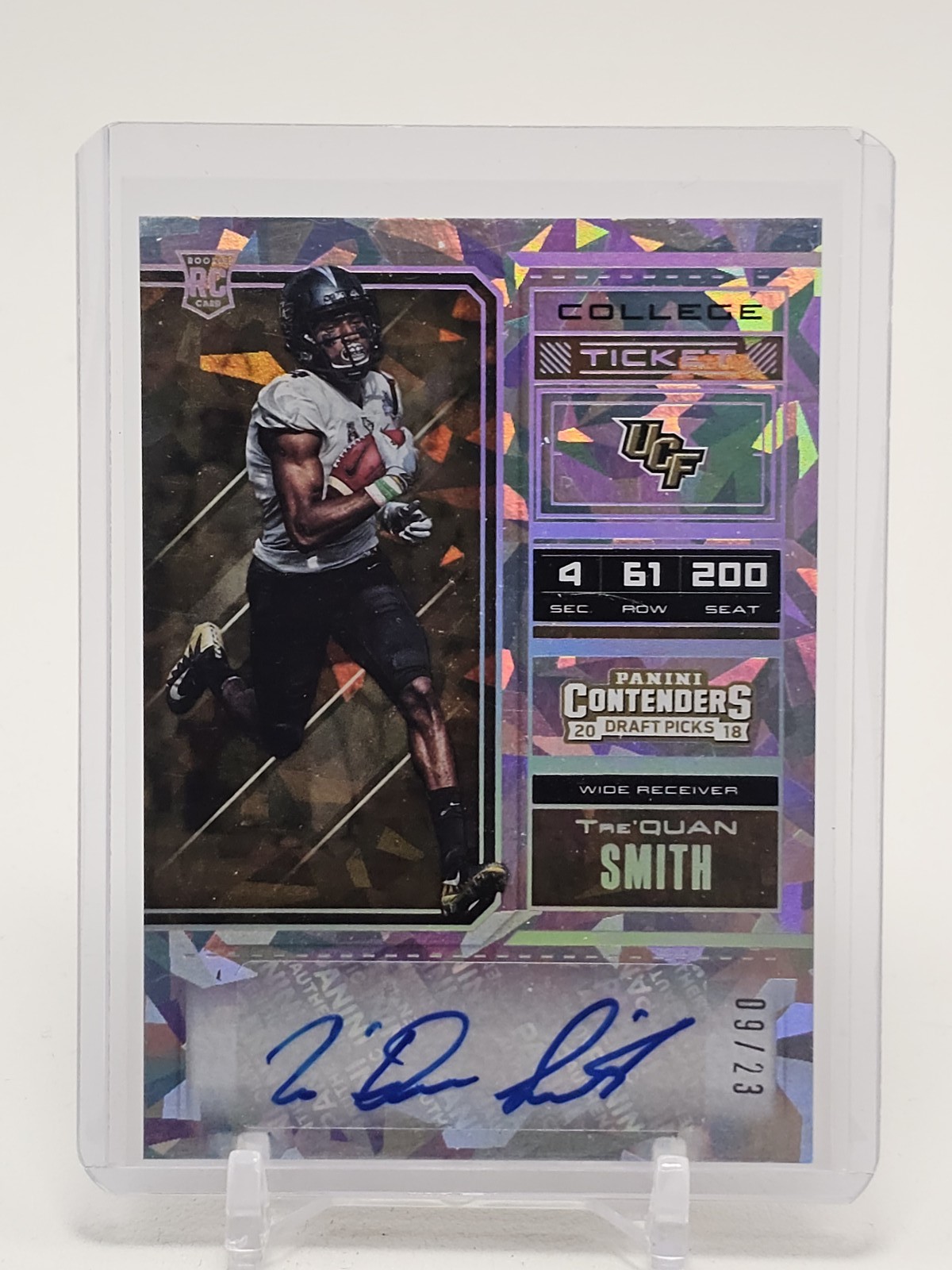 Tre'Quan Smith Panini Contenders Draft Picks #283 Autograph-Cracked Ice