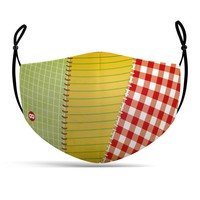 Stoffmaske Flickenstrumpf - 3-Lagige Mund-Nasen-Maske Mit Hochwertigem Aufdruck