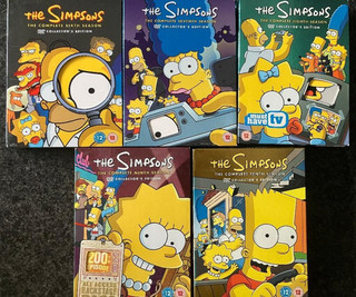 The Simpsons Seasons 6 10 Complete DVD Box Sets