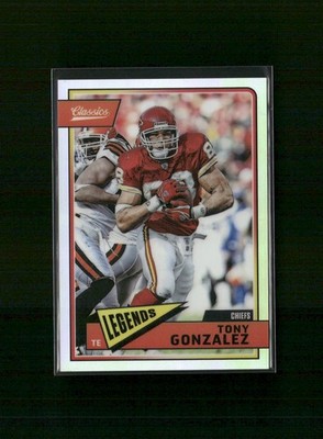 2018 Panini Classics #194 Tony Gonzalez Premium Edition Red Back #/175