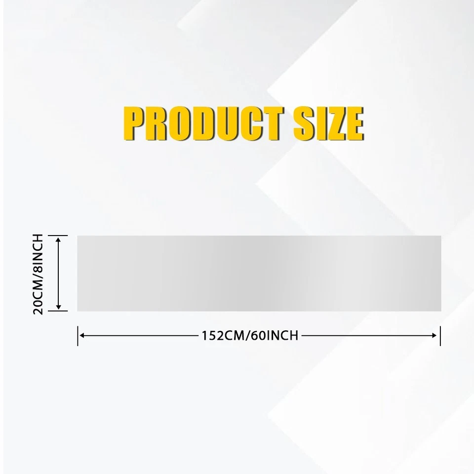 Calcomanía de vinilo para sol tira de visera pancarta en blanco pegatina parabrisas blanco mate 60*8 pulgadas Foto 2 de 4