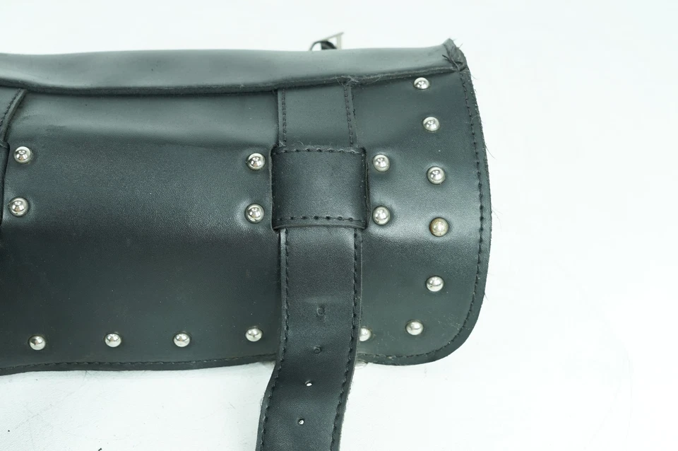 Harley Dyna FXD Super Glide 2007 OEM bolsa de herramientas frontal a bordo almacenamiento de cuero Foto 4 de 4