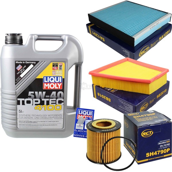 Inspektionskit Filter Liqui Moly ÖL 5L 5W-40 FüR Skoda Fabia Ii 542 1.2 12V 545-image
