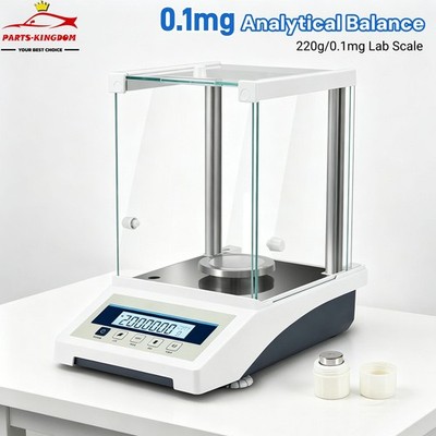 220g x 0.1mg Scale High Precision 0.0001g Accuracy Digital Lab Scale for Labor..