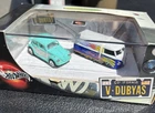 Hot Wheels 100% Volkswagen V Dubyas VW Bug Microbus 2 Car Set 2002 Vintage 1/64