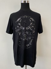 Philipp Plein Skull T-Shirt, Gr. L, Strass, Schwarz, Baumwolle, Zustand: Gut