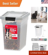 Airtight Dog Food Storage Container, WeatherPro, Up to 10 lbs, for Dog Cat Bi...