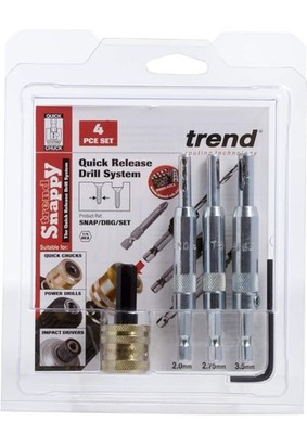 Snappy Bohrerführung 4-teilig Senkerei Zimmerei SNAP/DBG/A Trend Tools