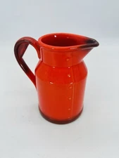 Vintage Metlox Poppytrail Provincial Red Rooster 6” Milk Pitcher RARE