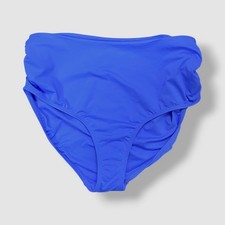 Anne Cole Women's Blue Convertible High-Waist Bikini Bottom Swimwear Size L