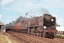 PHOTO  SR MERCHANT NAVY 35023 AT SHAWFORD 1966