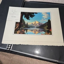 Brown Bigelow 12x16 Painting Tintogeavure Print Reflected Beauty Paul Detlefsen