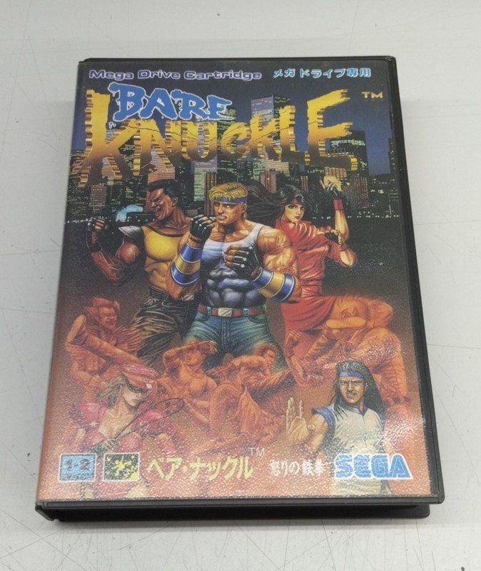Sega Mega Drive Bare Knuckle Iron Fist of Fury Game Cartridge Japan Import