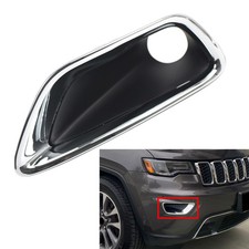Fog Light Lamp Cover Bezel Chrome Trim For Jeep Grand Cherokee 2017-2021 2021 18