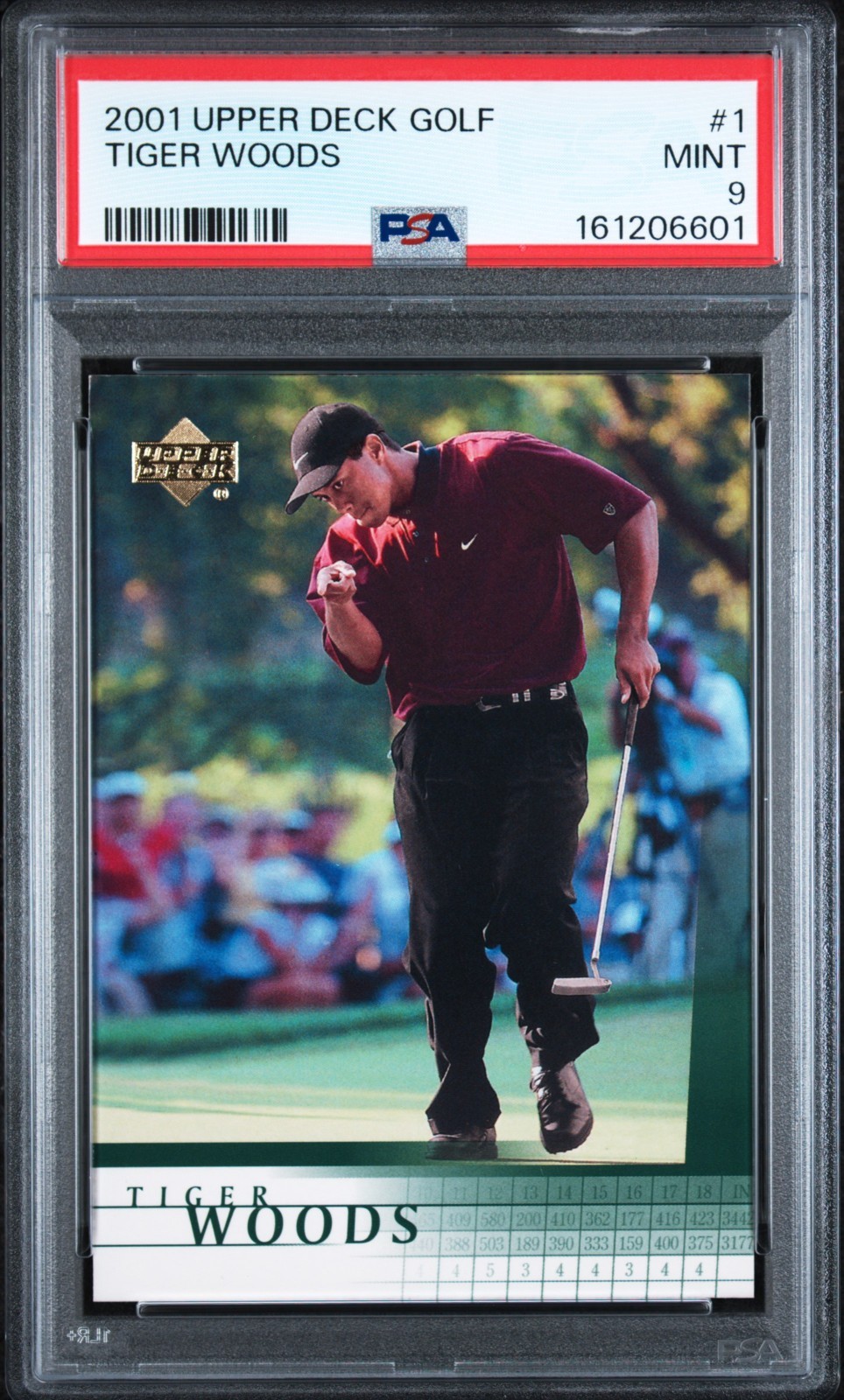 Tiger Woods Upper Deck Golf Rookie RC #1 PSA 9 MINT