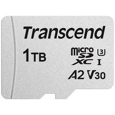 Transcend TS1TUSD300S-A Carte microSD au détail 1 TB UHS-I, Class 10, v30 Video