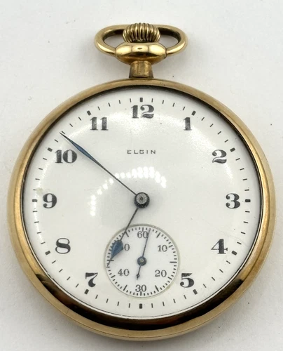 Elgin 1919 Antique Mechanical Pocket Watch  7J  16s  21396580  NON-WORKING