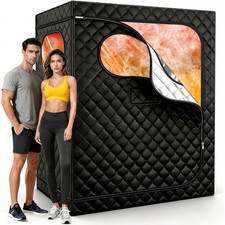 2 Person Portable Sauna for Home, Upgraded Extra Large Personal Steam Sauna Box