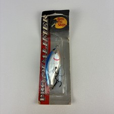 Vintage Bass Pro Shops Pro Qualifier Blue/Pearl 3" Rattl Wood Crankbait Lure NOS