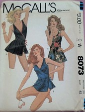 Uncut 1982 Vintage McCall's 8073 Misses Size 20 Bust 42 Bathing Suit Panties