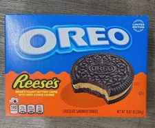 OREO REESE'S Peanut Buttery Creme Chocolate Sandwich Cookies, Limited...