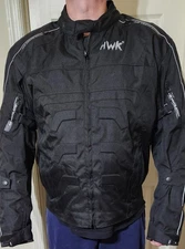 HWK Motorcycle Jacket 600D Cordura CE-Approved Armor Reflective Ventilation 4XL