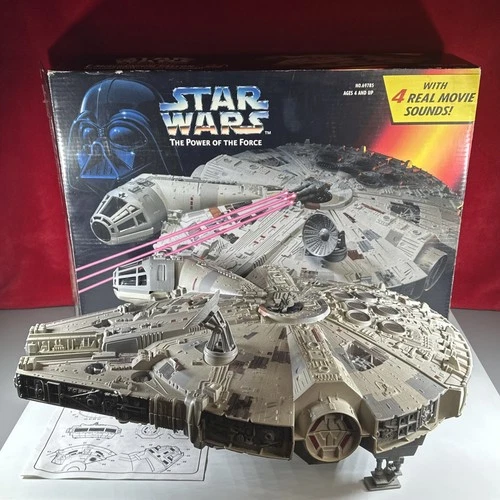 Kenner 1995 Star Wars POTF Electronic Millennium Falcon Complete w/Box & Manual