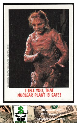 #ad #ad 1988 Topps Fright Flicks #22 I Tell You That Nuclear Plant is Safe $1.99