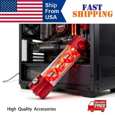 OCOCOO T-VIRUS Red Metal Double-Coil Radiator, 200 mm × 50 mm, G1/4 Thread