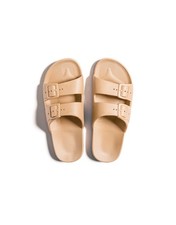 Freedom Moses scented sliders in camel - size EU 40-41 / UK 8