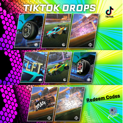 Rocket League TikTok Drops -  ALL 8/8 Items - Global Codes - RLCS Paris 26
