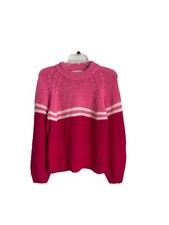 Xirena Multicolor Alpaca Blend Striped Crew Neck Sweater Womens Size Small