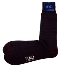 Polo Ralph Lauren Men's Diamond Trouser Socks Diamond Burgundy