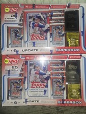 🔥 2025 Topps Update Series Super Box Lot (2) – Factory Sealed MLB Cards 🔥