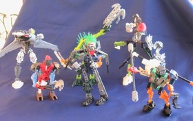 Lego Bionicle 6 Figures MOC Fantasy 8920 Ehlek 8685 Topaka 2 squid  assembled
