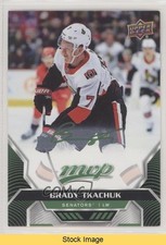 2020-21 Upper Deck MVP Green Script Brady Tkachuk #48 READ 0w8