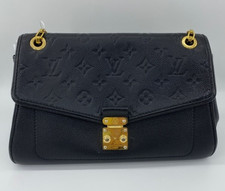 Louis Vuitton Germain Chain Monogram Shoulder Bag Black Gold Women Classic
