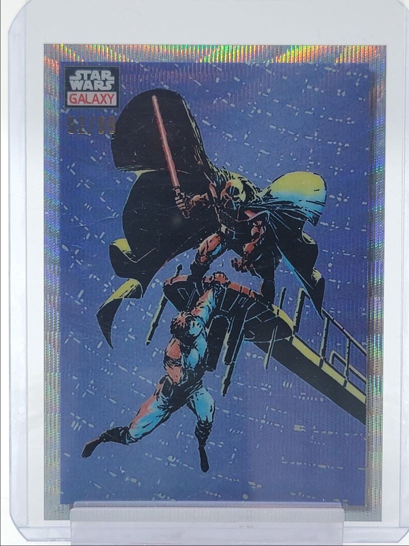 LUKE IN PERIL! 2023 TOPPS CHROME STAR WARS GALAXY WAVE REFRACTOR /99 Q3878