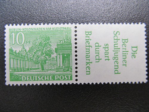 Berlin-ZD Nr W18, 1952, Bauten, postfrisch *KF218*