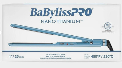 BaBylissPRO Nano Titanium-Plated Ultra-Thin Straightening Iron - 1'' - BNT4072TUC