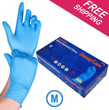 100 Nitrile Medical Exam Gloves Powder Free Chemo-Rated Medium Non Latex Vinyl-F