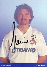 Paul STEINER - Fussball-Weltmeister 1990, DFB, 1.FC Köln, Original-Autogramm!