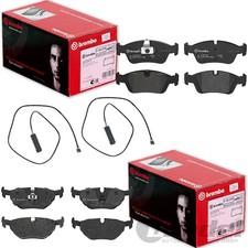 BREMBO BREMSBELÄGE VORNE+HINTEN+WARNKONTAKTE passend für BMW 3er E36 LIMO CABRIO